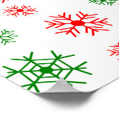 Santa & Elf Faces | North Pole Fun Christmas Door  Poster (Ecke)