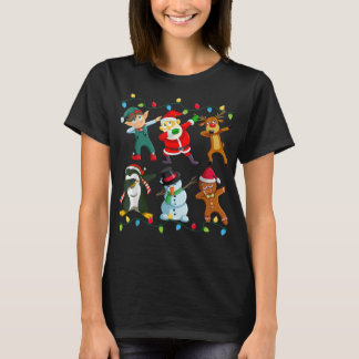 Santa Elf Freunde Dabbing Weihnachten Kinder Junge T-Shirt