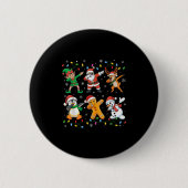 Santa Elf Freunde Weihnachtsjunge Männer Männer Button (Vorderseite)