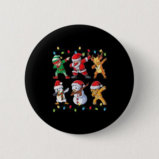 Santa Elf Freunde Weihnachtsjunge Männer Männer Button (Vorderseite)