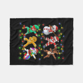 Santa Elf Freunde Weihnachtsjunge Männer Männer Fleecedecke (Vorderseite (Horizontal))