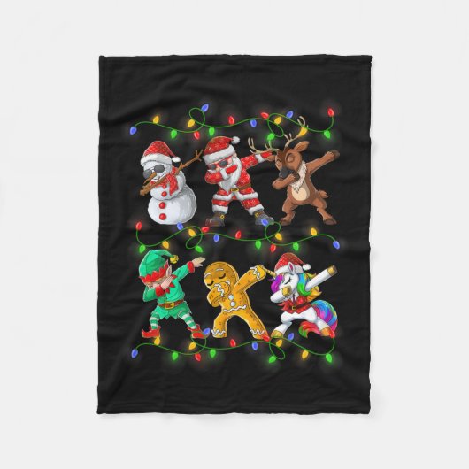 Santa Elf Freunde Weihnachtsjunge Männer Männer Fleecedecke (Vorderseite)