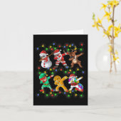 Santa Elf Freunde Weihnachtsjunge Männer Männer Karte (Gelbe Blume)