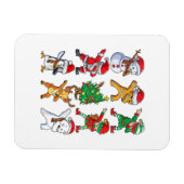Santa Elf Freunde Weihnachtsjunge Männer Männer Magnet (Horizontal)
