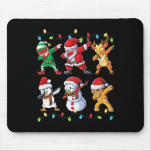 Santa Elf Freunde Weihnachtsjunge Männer Männer Mousepad
