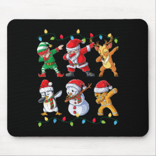 Santa Elf Freunde Weihnachtsjunge Männer Männer Mousepad