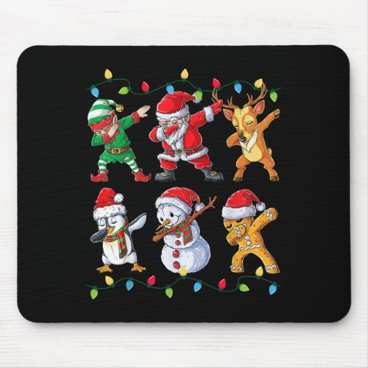 Santa Elf Freunde Weihnachtsjunge Männer Männer Mousepad (Vorne)