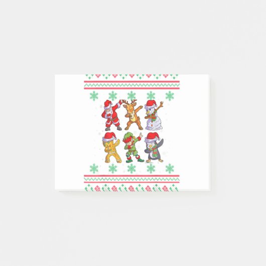 Santa Elf Freunde Weihnachtsjunge Männer Männer Post-it Klebezettel (Vorderseite)