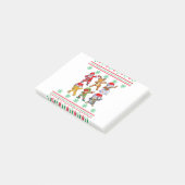 Santa Elf Freunde Weihnachtsjunge Männer Männer Post-it Klebezettel (angewinkelt)