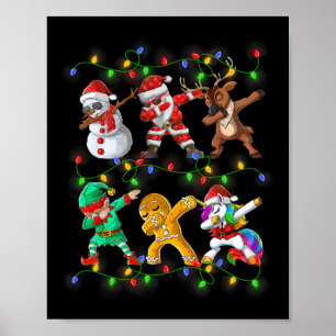 Santa Elf Freunde Weihnachtsjunge Männer Männer Poster