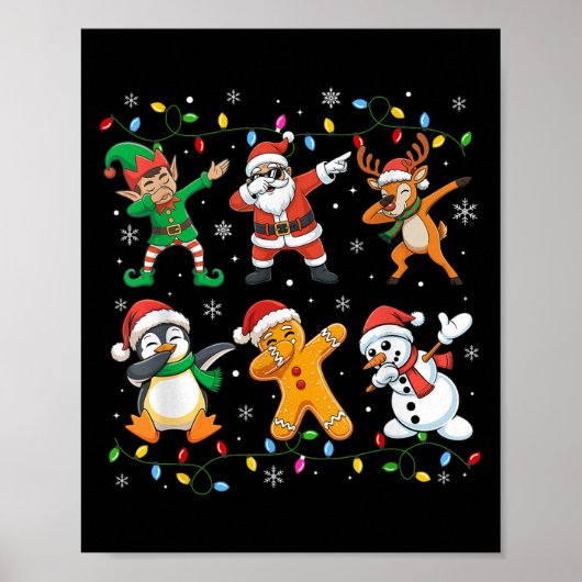Santa Elf Freunde Weihnachtsjunge Männer Männer Poster (Vorne)