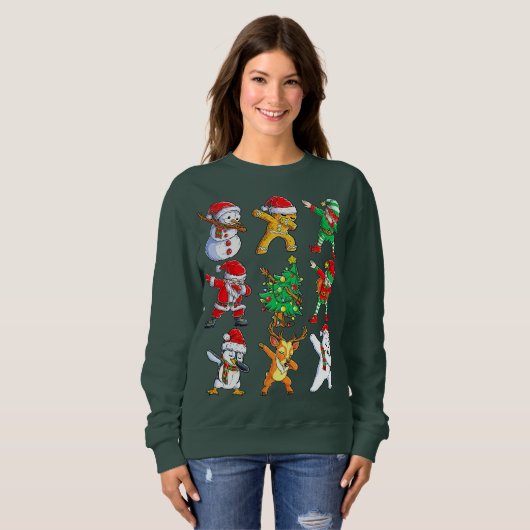 Santa Elf Freunde Weihnachtsjunge Männer Männer Sweatshirt (Vorne ganz)