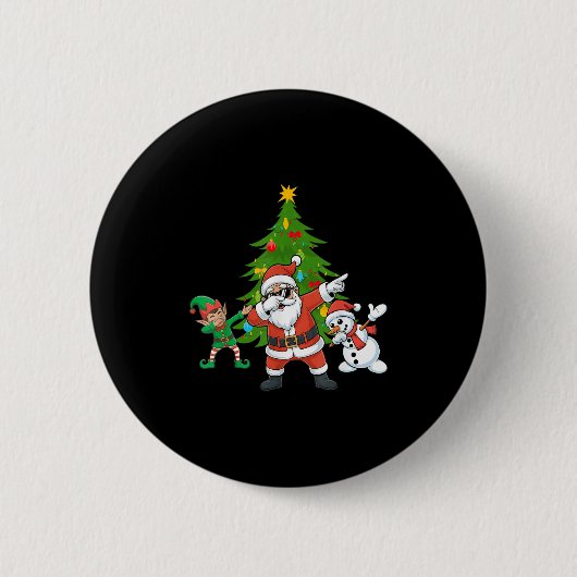 Santa Elf Freunde Weihnachtsmänner Xma Button (Vorderseite)