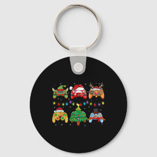 Santa Elf Gaming Controller Snowman Boys Kinder Schlüsselanhänger