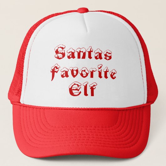 Santa/Elf Hat Truckerkappe (Vorderseite)