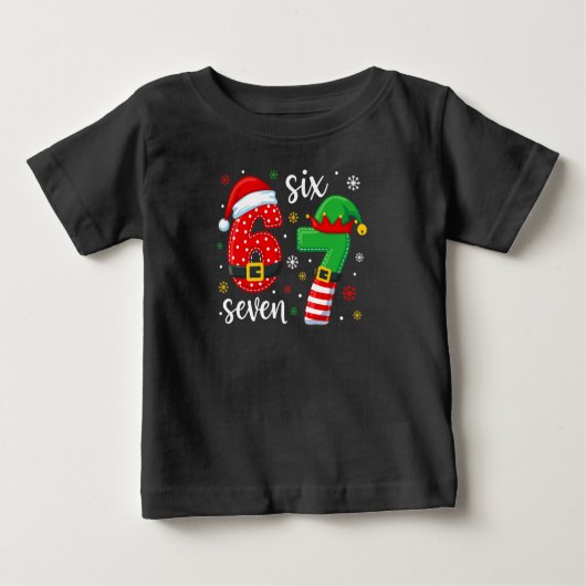Santa & Elf Number 67 Baby T-shirt (Vorderseite)