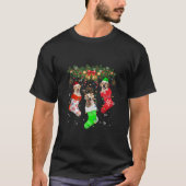 Santa ELF Reindeer Labrador Retriever T-Shirt (Vorderseite)