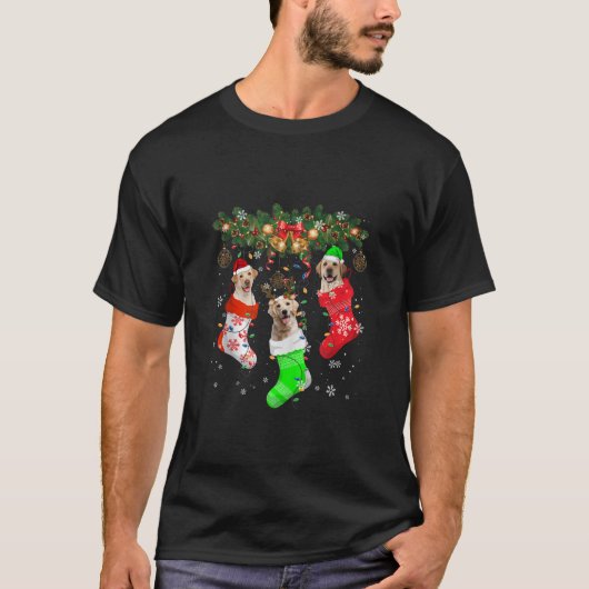 Santa ELF Reindeer Labrador Retriever T-Shirt (Vorderseite)