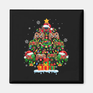 Santa Elf Rentier Gamecontroller farbenfrohe Weihn Magnet