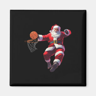 Santa elf spielen Basketball Weihnachtsfeiertag Magnet