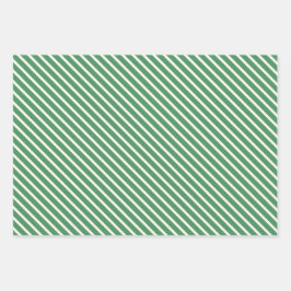 Santa Elf Typografie und Streifen Kinder Geschenkpapier Set