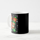 Santa Elf Yak Animal In Christmas Socks Men Women  Kaffeetasse (Vorderseite Links)