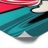 Santa Elves Candy Canes tanzen im Disco-Ball Poster (Ecke)