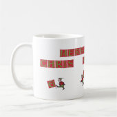 Santa Elves Typo rechte Tasse (Links)
