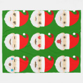 santa emoji emoticons decke (Vorderseite (Horizontal))