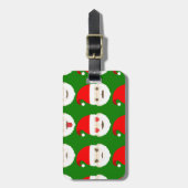 Santa Emoji Emoticons Gepäckanhänger (Vorderseite vertikal)