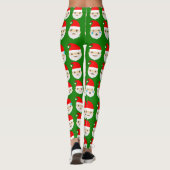santa emoji emoticons Leggings (Rückseite)