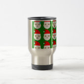 Santa Emoji Emoticons Reisebecher (Mittel)