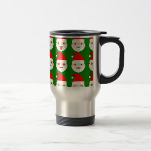 Santa Emoji Emoticons Reisebecher