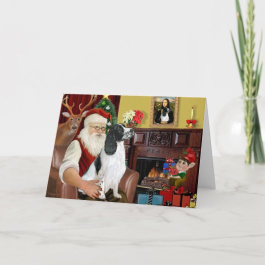 Santa-Engines Springer 7 Feiertagskarte (Vorderseite)