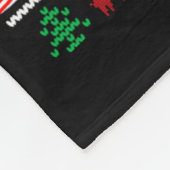 Santa English Springer Spaniel Riding Horse Xmas S Fleecedecke (Ecke)