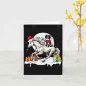Santa English Springer Spaniel Riding Horst Christ Karte (Gelbe Blume)