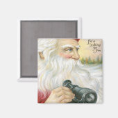 Santa, "Er sucht dich!" Magnet (Vorderseite/Rückseite)