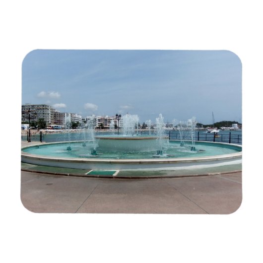 Santa Eulalia Fountain Magnet (Horizontal)