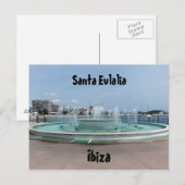 Santa Eulalia, Ibiza Postkarte (Vorne/Hinten)