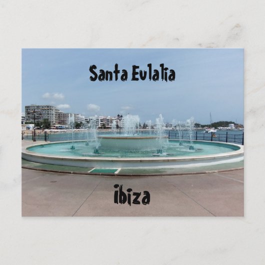 Santa Eulalia, Ibiza Postkarte (Vorderseite)