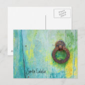 Santa Eulalia - Tür Postkarte (Vorne/Hinten)
