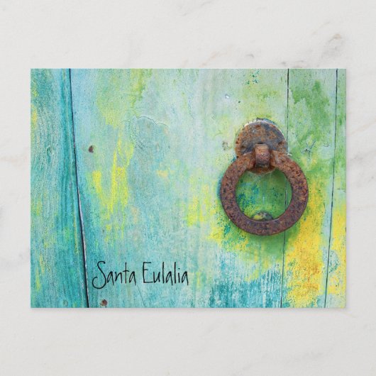Santa Eulalia - Tür Postkarte (Vorderseite)