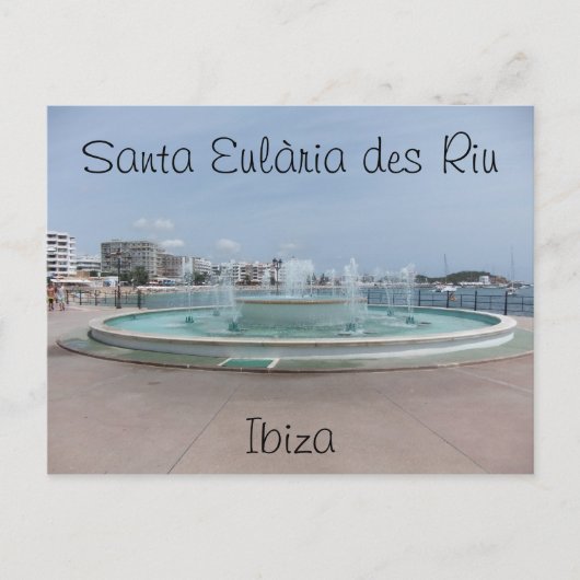 Santa Eularia Des Riu Postkarte (Vorderseite)