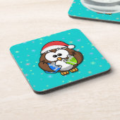 Santa Eule Untersetzer (Linke Seite)