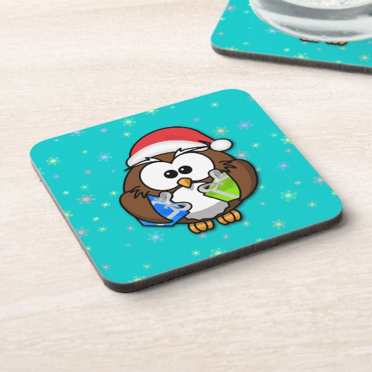 Santa Eule Untersetzer (Linke Seite)