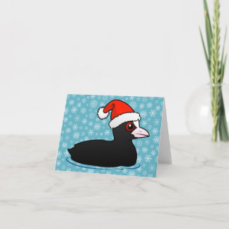 Santa Eurasian Coot Feiertagskarte