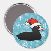 Santa Eurasian Coot Magnet (Vorderseite/Rückseite)