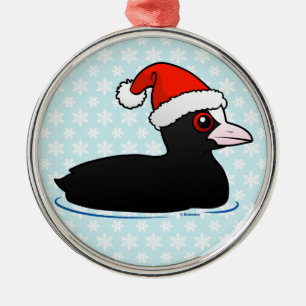 Santa Eurasian Coot Ornament Aus Metall