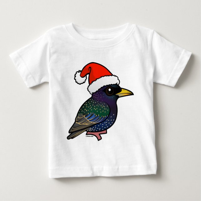 Santa European Starling Baby T-shirt (Vorderseite)