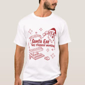 Santa.exe Has Stopped Working – Funny Christmas Co T-Shirt (Vorderseite)